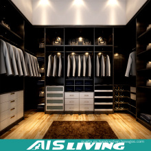 Paseo de madera moderno en armario ropero para vestuario (AIS-W339)